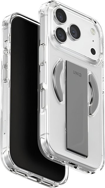 UNIQ Heldro Air MagClick MagSafe Schutzhülle für Apple iPhone 17 Pro, Transparent Grau - Bild 1