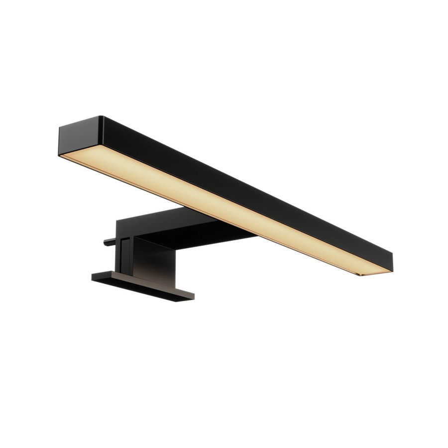 Fackelmann LED-Aufsatzleuchte in Schwarz Matt mit Leuchtmittel, B/T/H: 30,0 x 10,5 x 4,6 cm - Bild 2