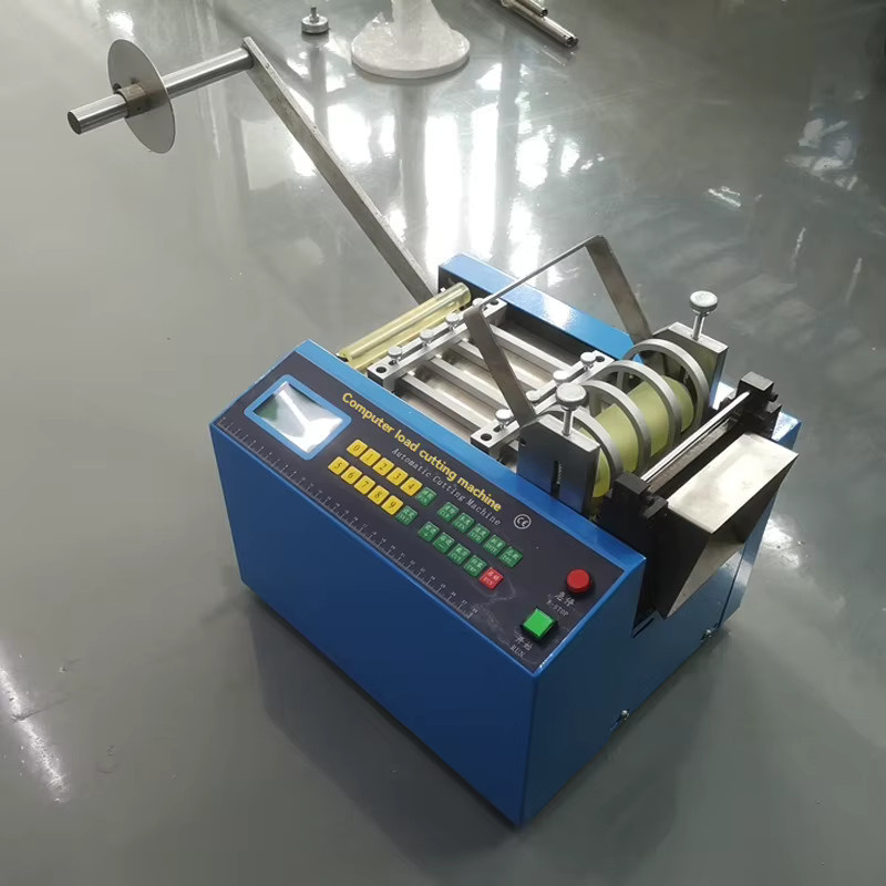 KOTUMY Vollautomatische Schneidemaschine für Wärmeschrumpfschlauch, Silikon- und PVC-Schläuche in Blau - Bild 2