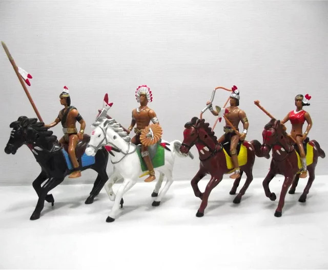 Migii Wilde Westen Cowboy Junge mit Pferd Action Figure PVC Bunt - Bild 1