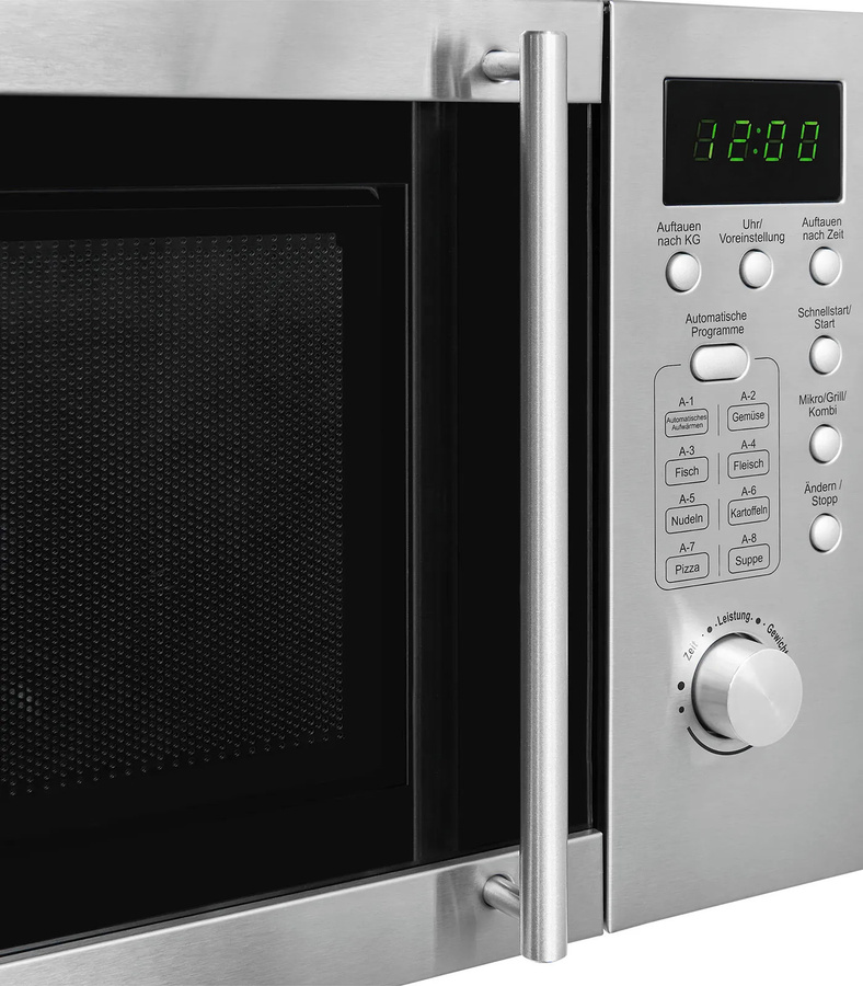Exquisit Unterbau-Mikrowelle UMW 800G-3.1 in Silber/Inox - Bild 4