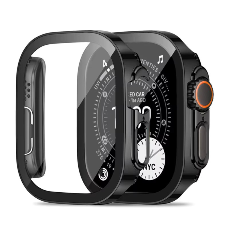 Displayschutzfolie für Apple Watch Case Ultra 2 3 49 mm, PC-Stoßstange, gehärtetes Glas - Bild 7