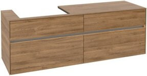 V&B Waschtischunterschrank Collaro mit LED-Beleuchtung, B/T/H: 160 x 54,8 x 50 cm - Bild 1