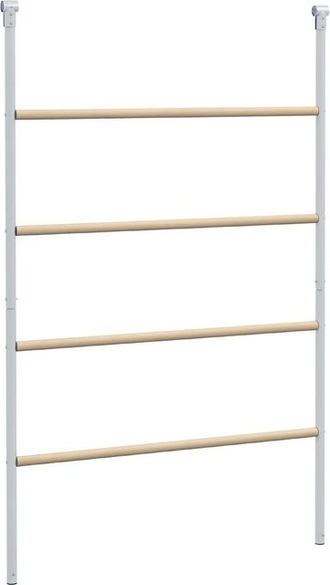 PawHut Sitzleiter für Hühner aus Tannenholz und verzinktem Stahl, Silber/Braun, B: 86 cm, T: 140 cm, H: 2,5 cm - Bild 1