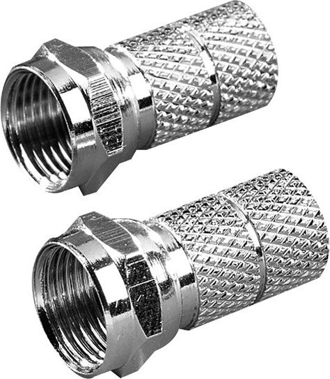 Vivanco F Stecker 6,5 mm in Silber - Bild 1