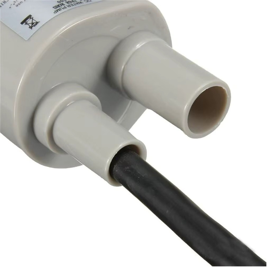 HiLetgo DC-Wasserpumpe als Tauchmotor für Aquarium, Teich und Springbrunnen, 600 l/h, 10 l/min, DC12 V, Grau - Bild 4