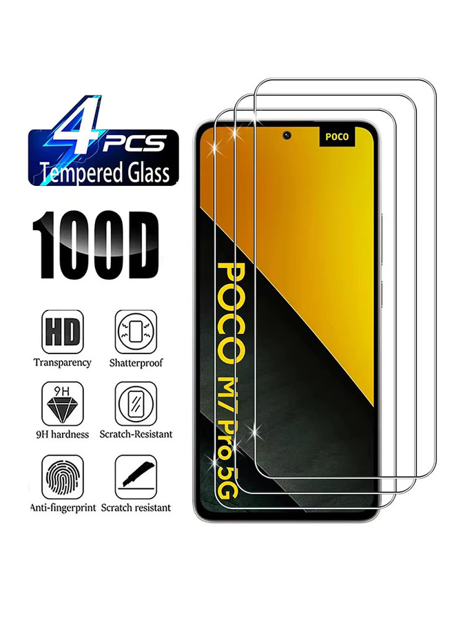 Xiaomi Panzerglas Display Schutzfolie für Poco X7 Pro 5G und weitere Modelle, Transparent, 1-4 Stück - Bild 6
