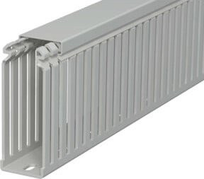 OBO Bettermann Verdrahtungskanal LKV 10037 in Stein-Grau, B/H/L: 3,75 x 10,0 x 200 cm - Bild 1