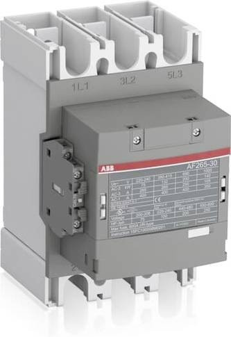 ABB AF265-30-11-14 Schütz mit 4 Schließern und 1 Öffner, 132kW, Grau - Bild 1