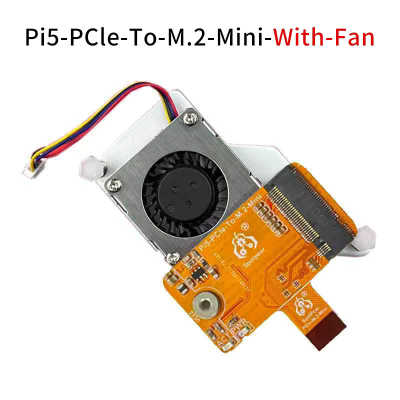 Caturda PCIe zu M.2 NVMe SSD Erweiterungskarte für Raspberry Pi 5, kompatibel mit dem offiziellen aktiven Kühler Mini HAT Board - Bild 2