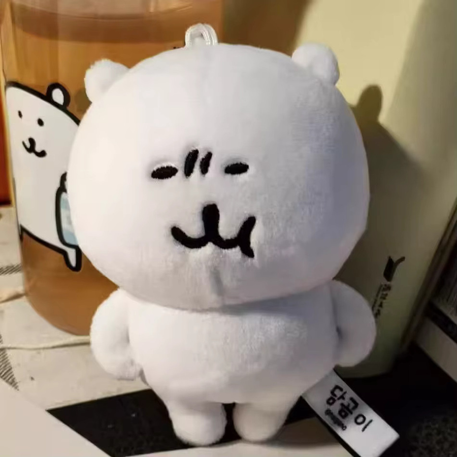 Bandai Joke Bear Anime Plüsch-Schlüsselanhänger, Eisbär, Weiß - Bild 2