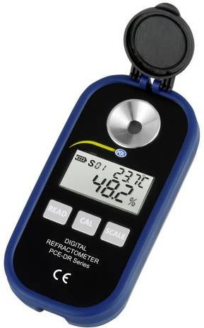 PCE Instruments Digitales Honig Refraktometer PCE-DRH 1 in Schwarz und Blau aus Edelstahl - Bild 1