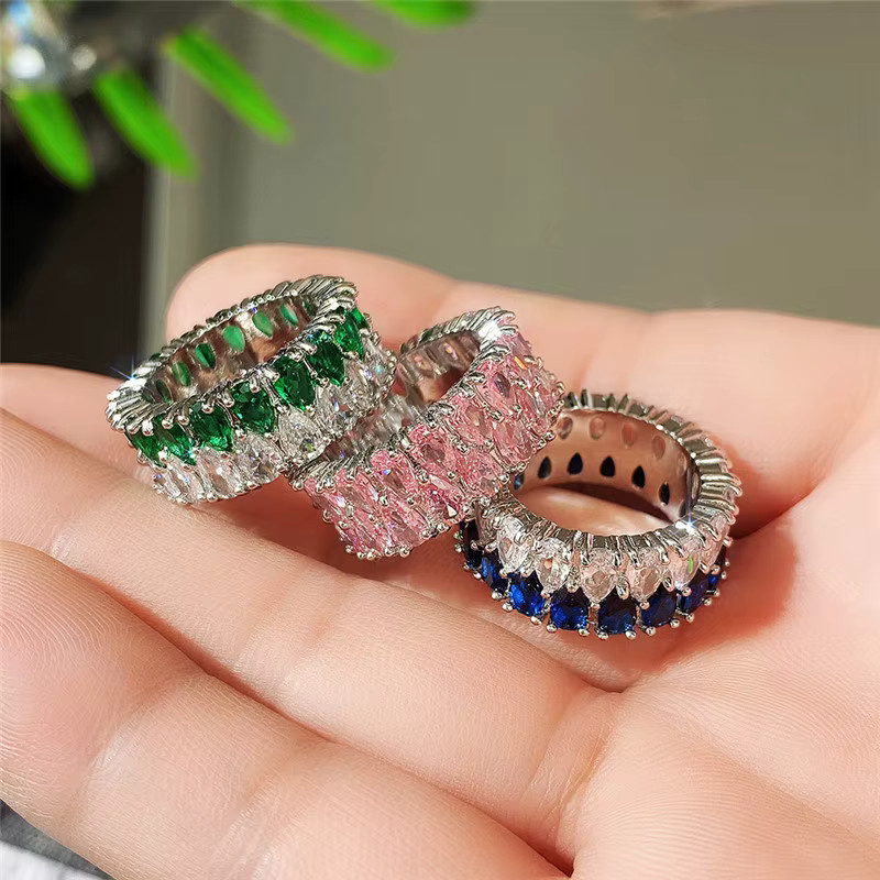 Huitan Ring, Silber, Zirkonia, Damen - Bild 2