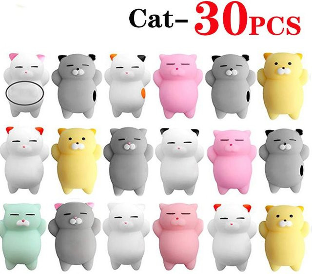 Fashnics Kawaii Mochi Squishy Spielzeug, 10/30/50 Stück - Bild 1