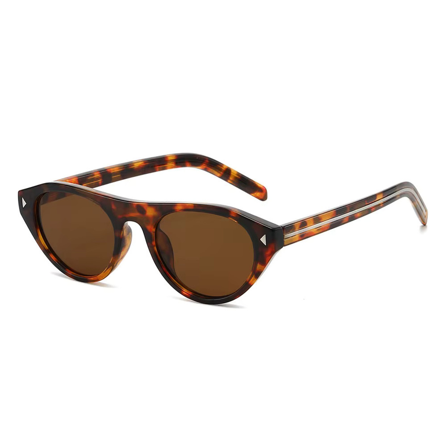 Salutami Cat-Eye-Sonnenbrille, Vollrand, Kunststoff, Damen, Schwarz, Multicolour, Braun - Bild 2
