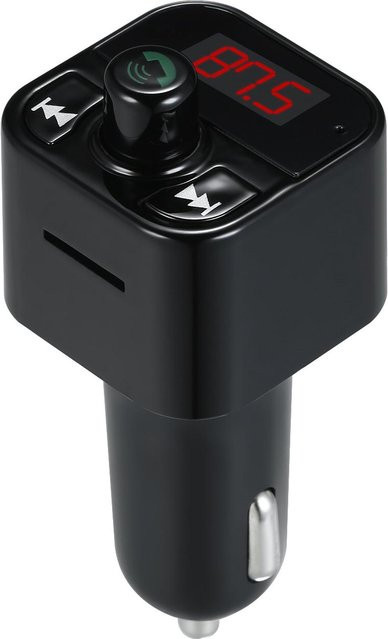 TOMTOP Auto MP3/WAV Musik Player mit Bluetooth 5.0, FM Modulator und Dual USB, Freisprecheinrichtung Audio Receiver, schwarz - Bild 1