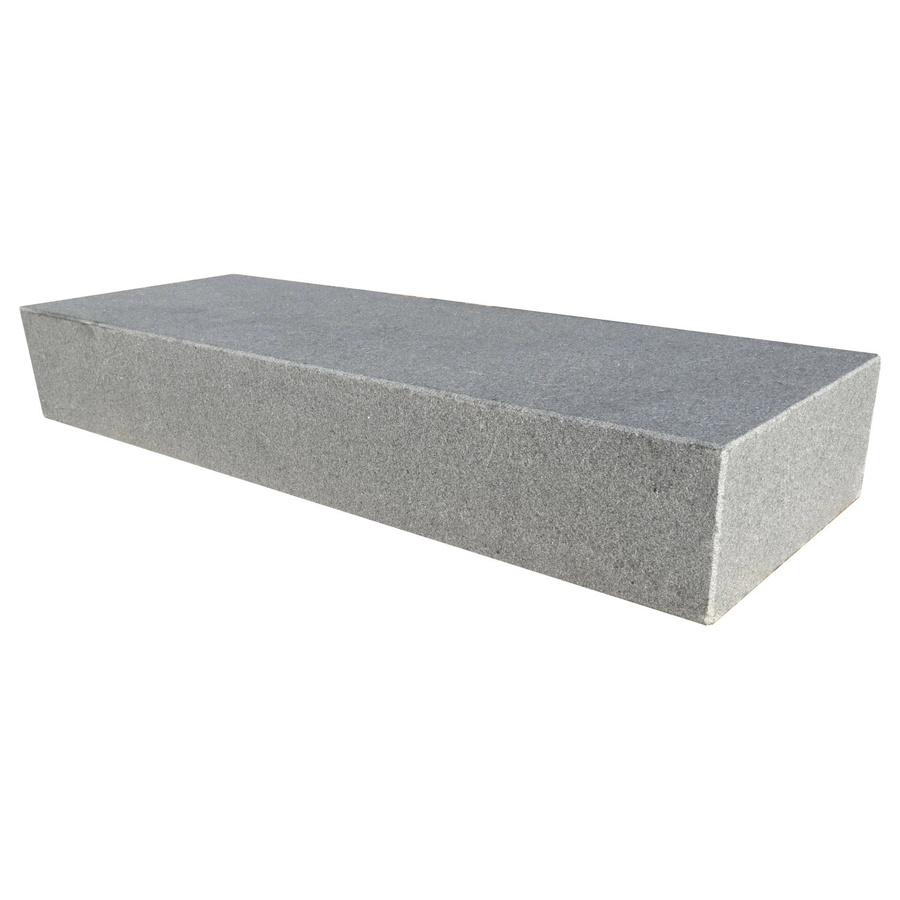 Granit Blockstufe Antra-Grau gesägt und geflammt B/H/T: 100 x 15 x 35 cm - Bild 2