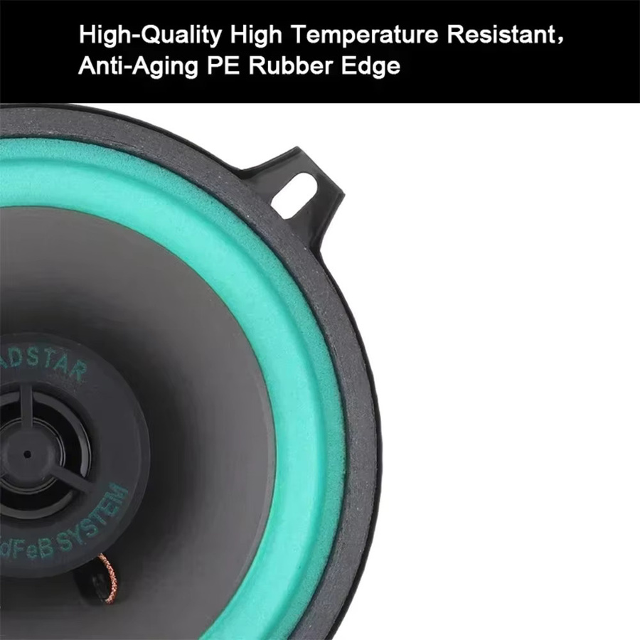 KUERL HiFi Koaxial Auto Lautsprecher Full Range Subwoofer in Schwarz - Bild 3