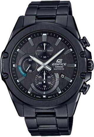 Casio Armbanduhr, Quarz, Edelstahl, Schwarz, Herren - Bild 1