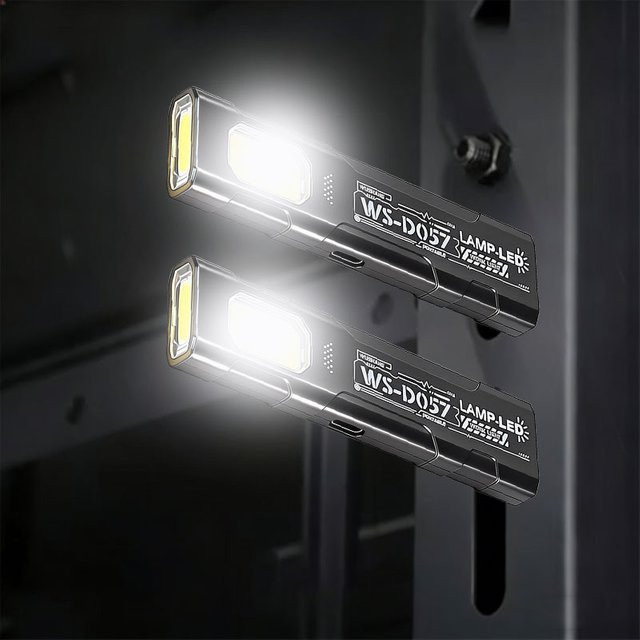 Heinast Mini-Sicherheits-Blitzleuchte in Schwarz, tragbare LED-Warnleuchte und EDC-Taschenlampe mit wiederaufladbarem Akku - Bild 1