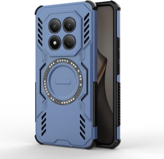 ELVEV Stoßfeste Magnetische Hülle für Xiaomi POCO M8 und POCO M8 Pro 5G aus PC+TPU mit Wärmeableitung - Bild 1