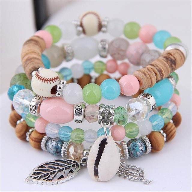 Allbestart Armband, mehrschichtig, Muschel, Damen - Bild 1