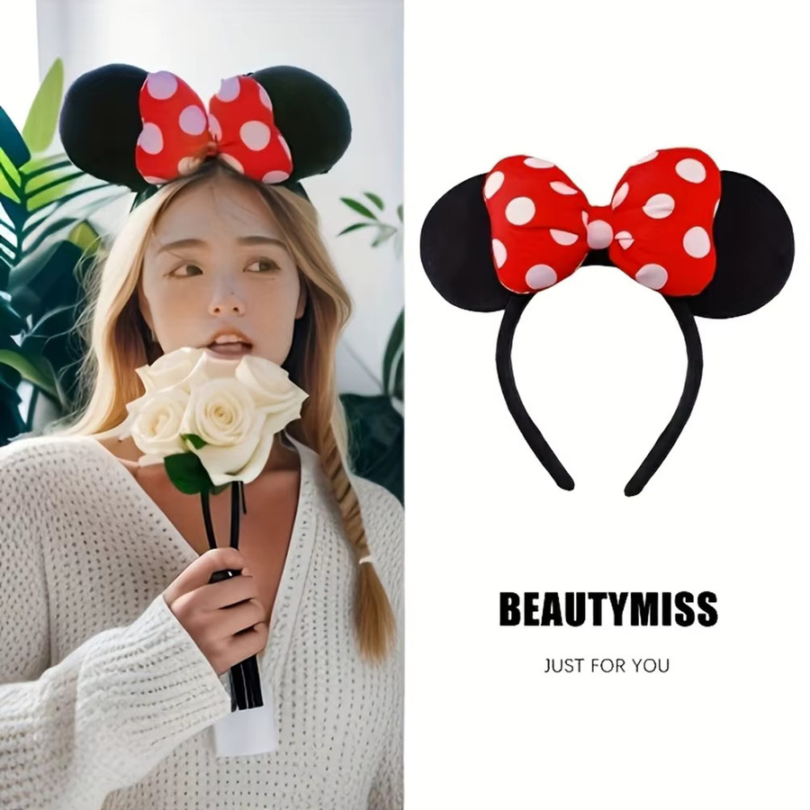 HEROCROSS Mickey Minnie Stirnband, Cartoon-Kopfschmuck, 1 Stück - Bild 4