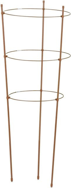 6er Set Relaxdays Rankhilfe aus Eisen und Kunststoff in Braun, höhenverstellbar, Höhe: 76 cm, Breite: 28 cm - Bild 1