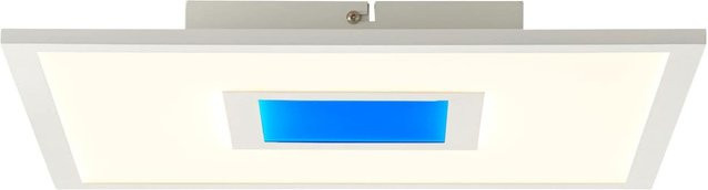 BRILLIANT Odella LED Deckenaufbau-Paneel in Weiß mit RGBW-Dekolicht, dimmbar per Fernbedienung, B/T/H: 40 x 40 x 1 cm - Bild 1
