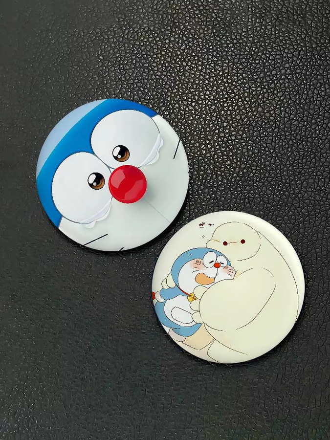 Doraemon Anstecknadeln, runde Broschen, Weißblech, Bunt - Bild 5