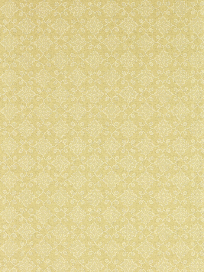 Zoffany Tapete Floral Tracery in Primrose Yellow mit botanischem Design und klassischem Blumenmuster aus Vlies - Bild 1