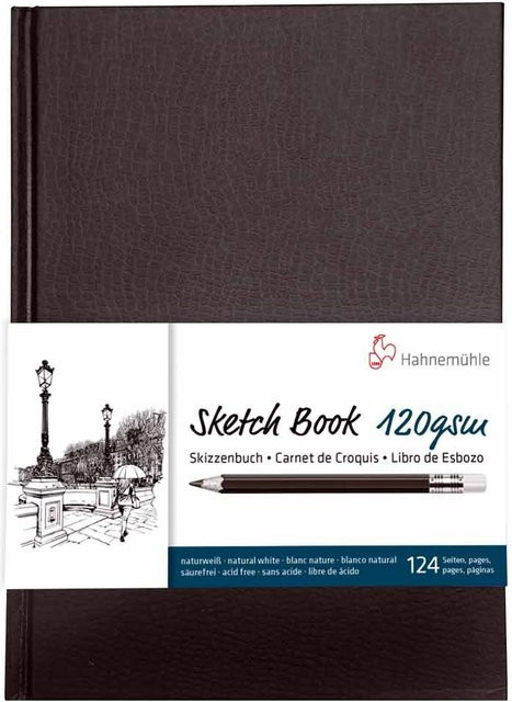 Hahnemühle Skizzenbuch weiß, 64 Blatt, DIN A5, 120g/m² - Bild 1