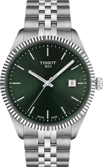 Tissot Armbanduhr, Quarz, Edelstahl, Grün, 40 mm, Herren - Bild 1