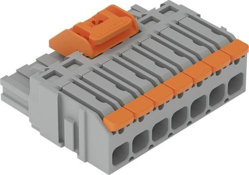 WAGO 231-708/125-000 Federleiste in Orange und Grau, 25 Stück - Bild 1