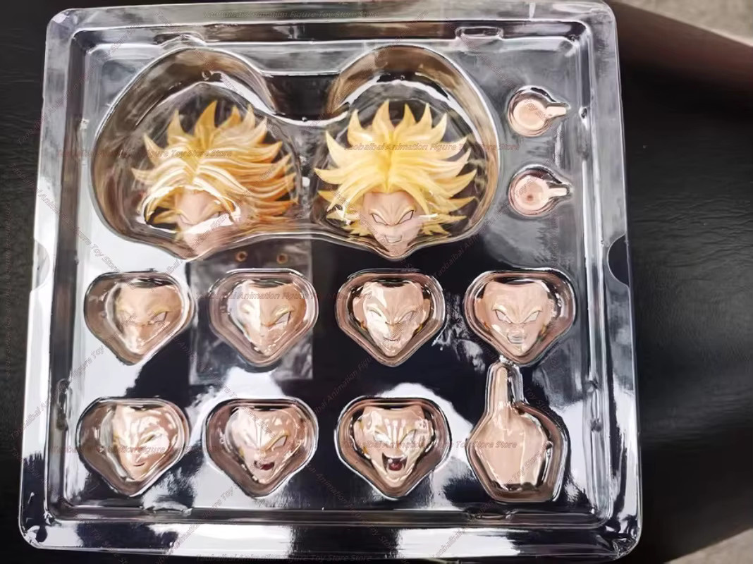 DKO Studio Dragon Ball Out of Control Warrior Broly Head Carving Zubehör, Gelb, Grün, 1/12, ab 14 Jahre - Bild 4