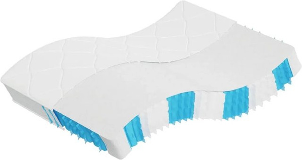 vidaXL Matratze mit Taschenfederkern H3 Mittelfest in Weiß und Schwarz, B/T: 140 x 200 cm