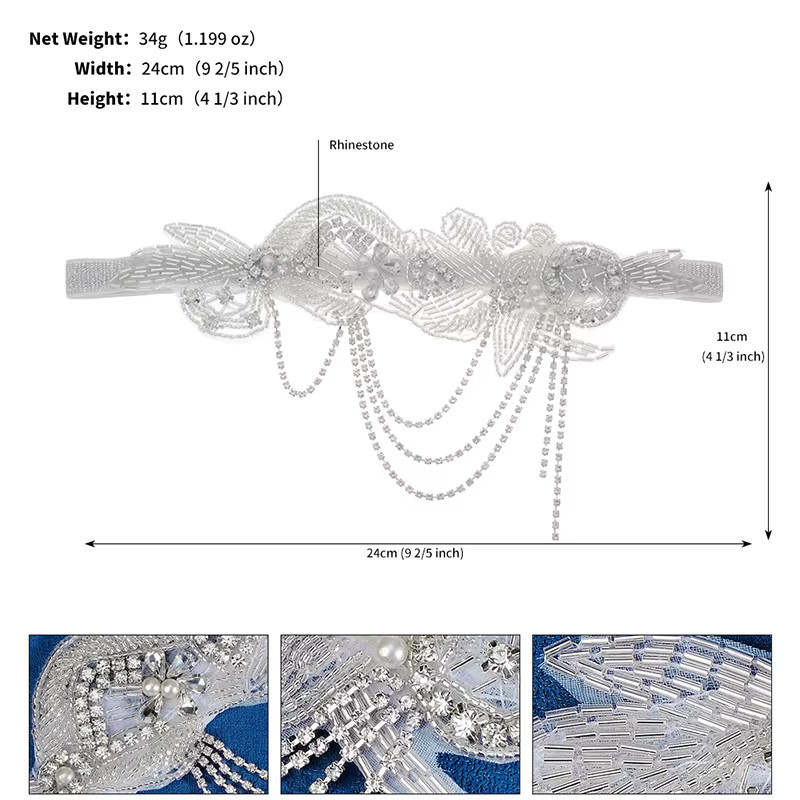 Haarband Perle Strass, Damen - Bild 4