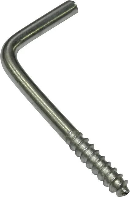 Gardinia Schraubhaken für Vitragestangen aus Metall in Silber-Matt, 20er Pack, Durchmesser: 2,5 cm - Bild 1