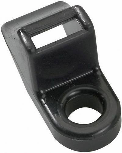 HellermannTyton Befestigungssockel CL8-W-BK-C1 schraubbar Schwarz UV-stabilisiert und witterungsbeständig - Bild 1