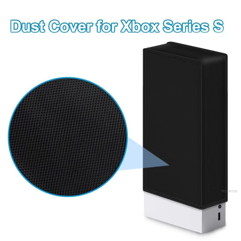 TECTINTER Staubschutzhülle für Xbox Series S, kratzfeste und staubdichte vertikale Abdeckung in Schwarz - Bild 3