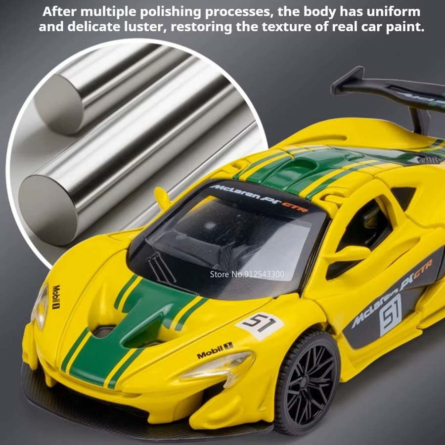 RMZ city P1 GTR Automodell, 1:43, Metall, Gummireifen, Türen zum Öffnen - Bild 4