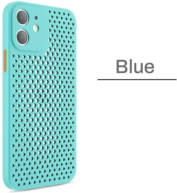 Aibairuixin Silikonhülle für iPhone 13 Pro Max in Blau, atmungsaktiv und stoßfest - Bild 1