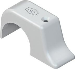 HKL Top-Nagelschelle 1-fach für 7-11 mm aus Nylon in Grau und Weiß - Bild 1