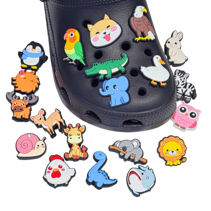Happye&TiTi Schuh-Charms, Cartoon-Tierfiguren, PVC, Unisex - Bild 5