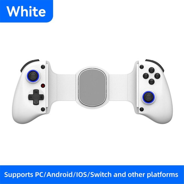 Honest Finds Kabelloser Mobile-Game-Controller D11 mit Hall-Triggern und USB-C, erweiterbar für Tablets, Weiß - Bild 1