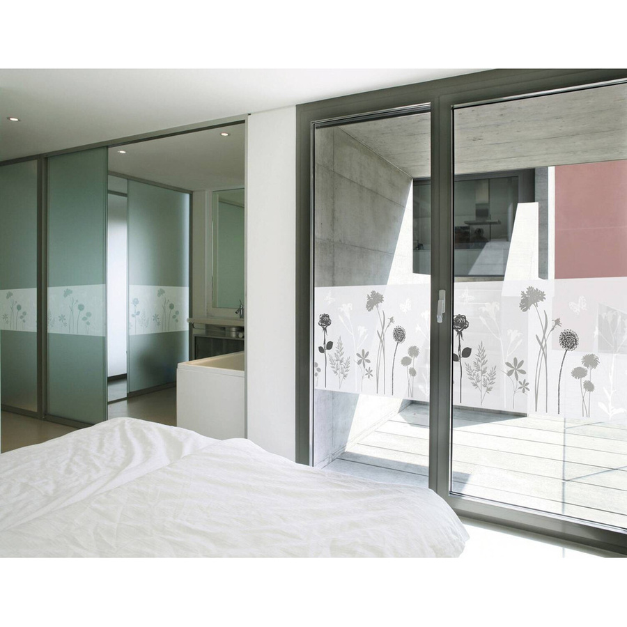 d-c-fix Fensterfolie Premium Blossom transparent grau B: 45 cm, L: 150 cm - Bild 2
