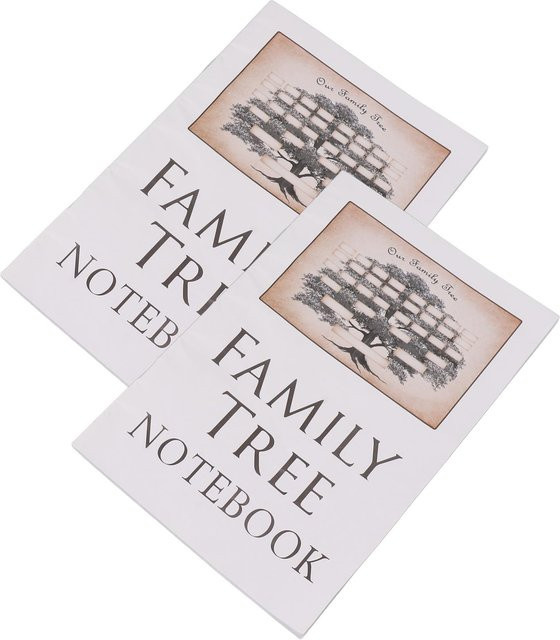 2 Stück Stammbaum Notizbuch Familienchronik mit 16 doppelseitigen Seiten zur Aufzeichnung deiner Familiengeschichte - Bild 1