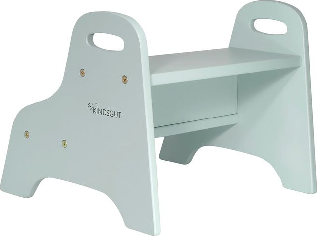 Kindsgut Kinderschemel aus Holz in Turquoise - Bild 1