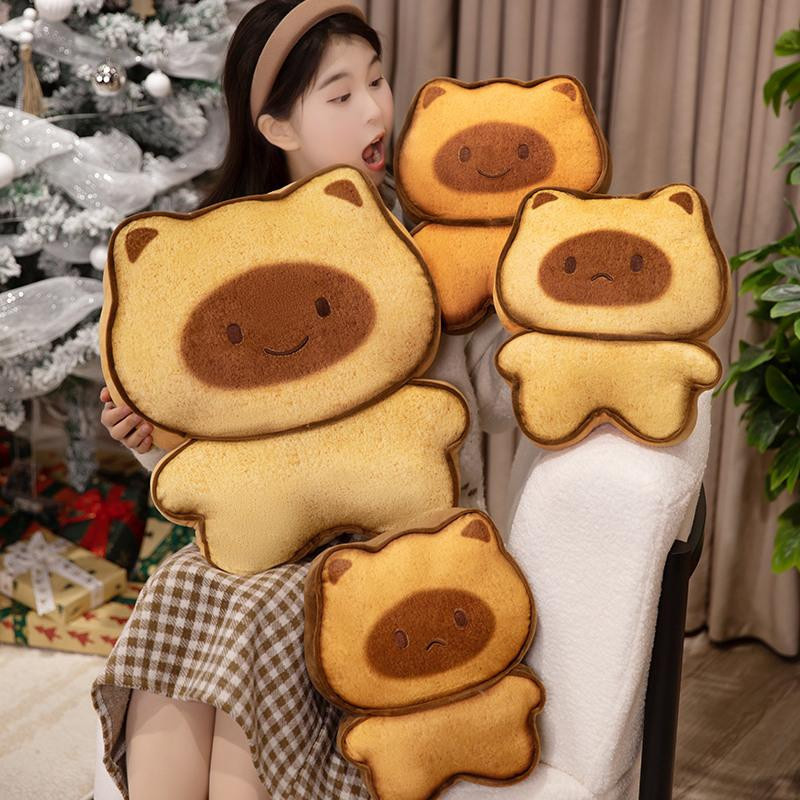 GDzaccly Kawaii Brotkapybara Plüschtier Cartoon Tiere Kuscheltierpuppe - Bild 3
