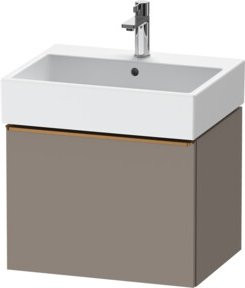 Duravit Waschtischunterschrank D-Neo wandhängend in Beige matt mit 1 Auszug, Breite: 58,4 cm, Tiefe: 44,2 cm - Bild 1